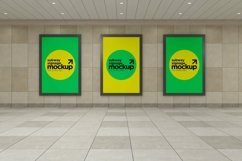Subway Three Sign Mockup Product Image 1