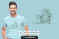 Surfing for T-shirt Design Product Image 1