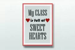 My class is full of sweet hearts svg. Product Image 2