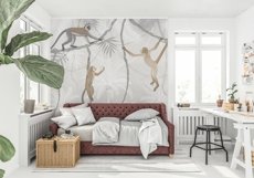 Wall mockup - Wallpaper mockup - Scandinavian room scene Product Image 7