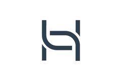 Letter H HL Logo Design Vector Isolated Product Image 1