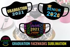 Graduation 2021 Face Masks Sublimation- Graduation Facemask Product Image 2