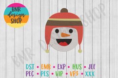 Snowman Machine Embroidery Design, Winter Embroidery Product Image 1