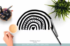 Scandinavian Style Rainbow - Cute Nursery Kids SVG Cut File Product Image 2