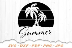 Palm Tree SVG | Summer SVG | Sunset SVG | Summer Vacation Product Image 5