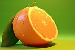 3D Orange Background Product Image 1