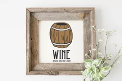 Adulting SVG | Wine SVG | Adulting is Hard Product Image 2