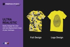 Men&#039;s V-Neck T-Shirt Mock-Up Set Product Image 3