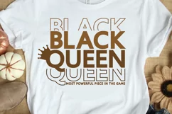 Black Queen SVG PNG EPS DXF Black Woman SVG BLACK GIRL MAGIC Product Image 3