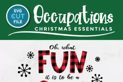 Christmas CNA svg - a CNA Christmas oh what fun design Product Image 2