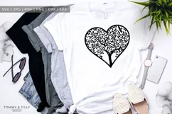 Heart Tree - Papercut Template SVG EPS DXF PNG PDF JPG Product Image 7