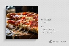 Freshly italian pizza with mozzarella cheese slice Product Image 1