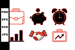 Business Icon Vector Set for Office Projects Product Image 1