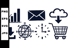 Minimalist Business Icon Vector Set for UI Design Product Image 1