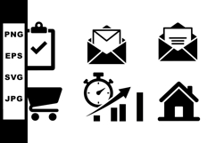 Business Icon Vector Clipart Set for Marketing Product Image 1