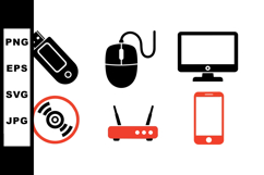 Tech Gadgets Svg Icon Set For Digital Use Product Image 1