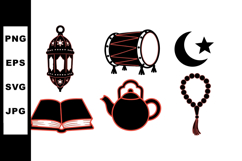 Islamic Ramadan Vector Icon Set for Holiday Design Product Image 1