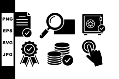 Minimalist Line Art Finance Icon Set Bundle Product Image 1