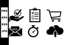 Business and Office Icon Vector Bundle Set Product Image 1