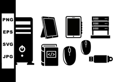 Vector Tech Device Icon Set For Digital Projects Product Image 1
