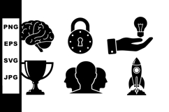 Vector Success Icons Set for Business and Creativity Product Image 1
