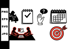 Business Meeting Icons Pack for Planning and Strategy Product Image 1