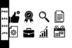 Minimalist Business Icon Vector Set for Office Use Product Image 1