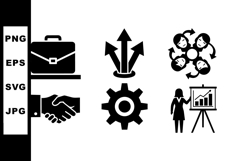 Vector Business Icon Set for Corporate Presentations Product Image 1