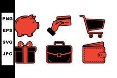 Vector Business Icon Set For Commerce and Finance Product Image 1