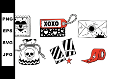 Vintage Halloween Icon Clipart Bundle for Crafts Product Image 1