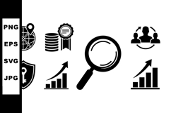 Business Growth Icon Set for Digital Marketing Product Image 1