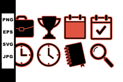 Professional Office Icon Vector SVG Bundle for Business Product Image 1