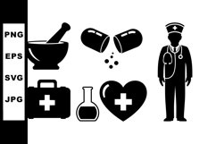 Medical Vector Icon Set For Healthcare Designs Product Image 1