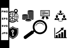 Minimal Business Icon Vector Set For Marketing Design Product Image 1