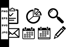 Minimalist Office Icon Vector Bundle For Business Product Image 1