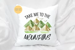 Take me to the mountains | Camping Sublimation Product Image 5