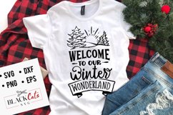 Welcome to our winter wonderland SVG Product Image 1