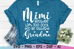 Mimi Svg, Grandmother Svg, Blessed Mimi Svg, Mothers Day Svg Product Image 1