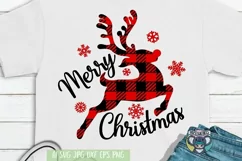 Merry Christmas svg, Reindeer svg, Deer Head svg, Cricut Product Image 2