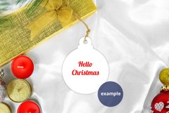 Christmas Bauble Shaped Ornament Mockup PSD, Ornament Mockup Product Image 3
