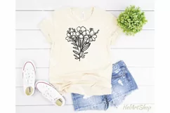Floral bouquet svg, flower svg, Floral bunch, Wildflower svg Product Image 2