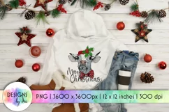 Mooey Christmas PNG | Funny Christmas Heifer | Printable Product Image 1