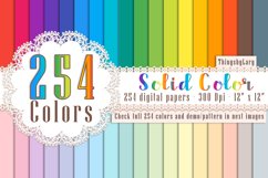 254 Solid Color Digital Papers, Wedding Kit, Shabby Chic Kit Product Image 1