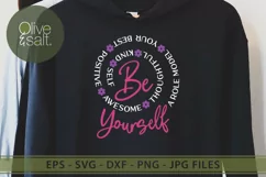 Be yourself svg, be you svg, self love svg inspirational svg Product Image 2