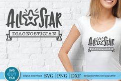 Diagnostician svg - an all star diagnostician svg file Product Image 1