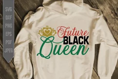 Future Black Queen Svg. Black Baby. Black Kid png dxf eps Product Image 1