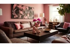 leather brown and pink Product Image 1