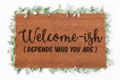 Welcome-ish doormat svg | Welcome sign svg | Doormat svg Product Image 1