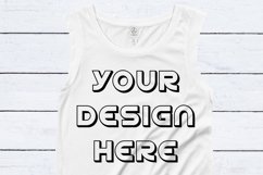 Alternative 4013 Ladies' Cap Sleeve Flat T-Shirt Mockups - 6 Product Image 4