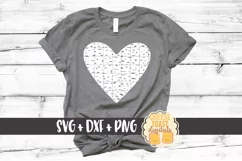 Distressed Heart - Valentine's Day SVG PNG DXF Cutting Files Product Image 1